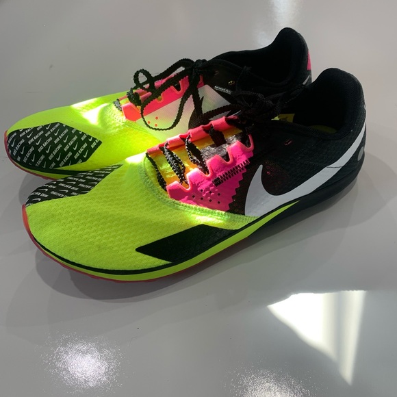 Nike Mens Zoom Rival Waffle 6 Cross country Shoes - Black, Pink, Green size 11 main image 5